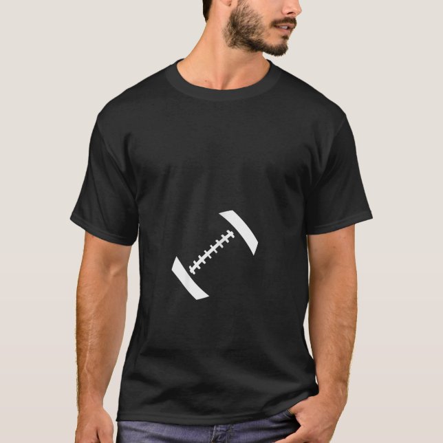 Funny Football Pregnancy Gender Reveal Maternity   T-Shirt (Front)