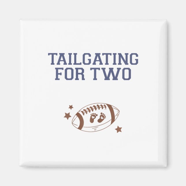 Funny Footbyll Pregnancy Announcement Fall By  Magnet (Front)
