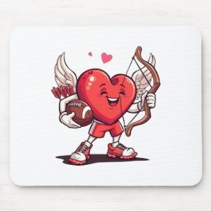 Funny Footll Valentines Day Boys Kids Girls Cupid Mouse Pad