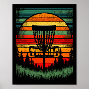 Funny For Disc Golfer Uni Disc Golfer Colourful Di Poster