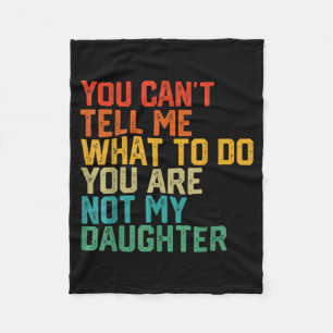 Funny For Father Dad From Daughter Father's Day Da Fleece Blanket