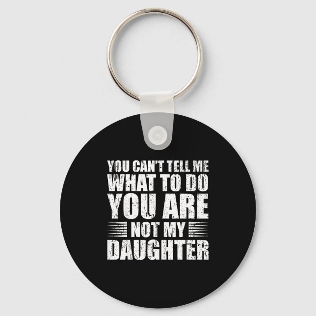 Funny For Father Dad From Daughter Father's Day Da Key Ring (Front)