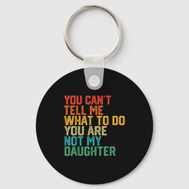 Funny For Father Dad From Daughter Father's Day Da Key Ring (Front)