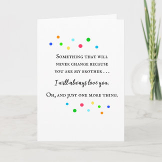  Funny for Older Brother Birthday Greeting Card