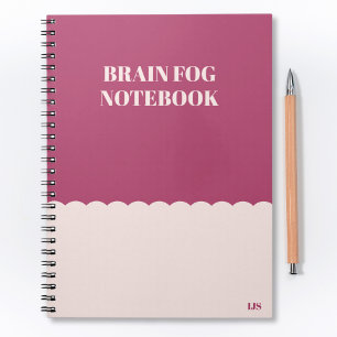 Funny Forgetful Brain Fog Humourous Quote Notebook