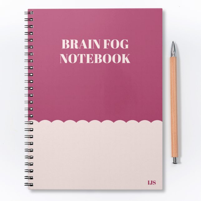 Funny Forgetful Brain Fog Humourous Quote Notebook (Creator Uploaded)