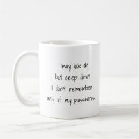 Funny Forgotten Password Quote Custom Text