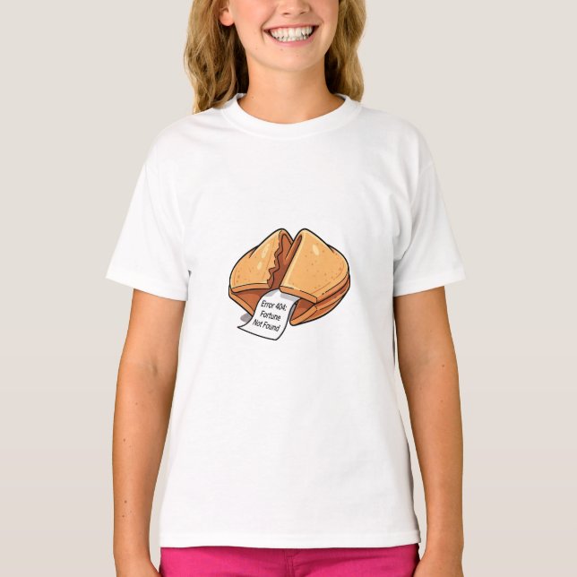 Funny Fortune Not Found Cookie Kids T-Shirt (Front)
