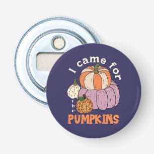 Funny Four Pumpkins Fall Bottle Opener