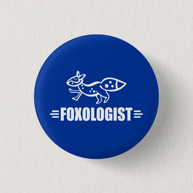 Funny Fox 3 Cm Round Badge (Front)