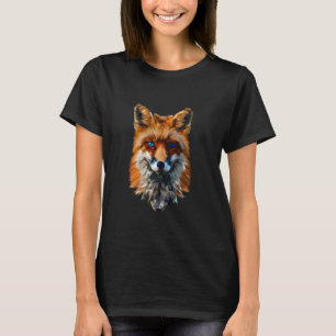 Funny Fox Animal Lover Graphic Art Cute Foxes Abst T-Shirt