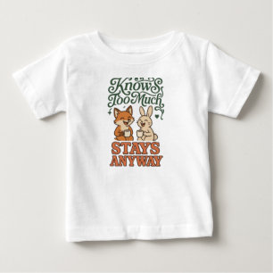 Funny Fox Rabbit Best Friends Baby T-Shirt