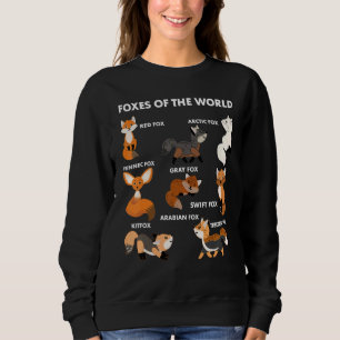 Funny Foxes Of The World Shirt Foxes Lovers Gifts