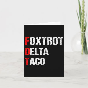 Funny Foxtrot Delta Taco11 Card