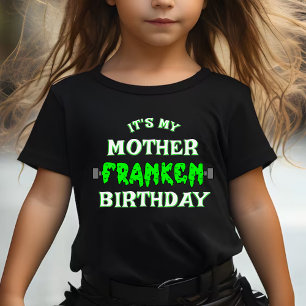 Funny Frankenstein It's My Birthday Halloween Baby T-Shirt