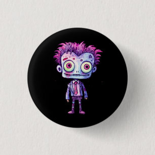 Funny Frankenstein Monster Halloween Fun 3 Cm Round Badge