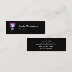 Funny Frankenstein Monster Halloween Fun Mini Business Card