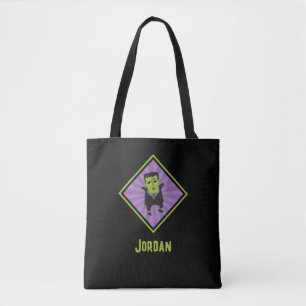 Funny Frankenstein Monster Halloween Tote Bag
