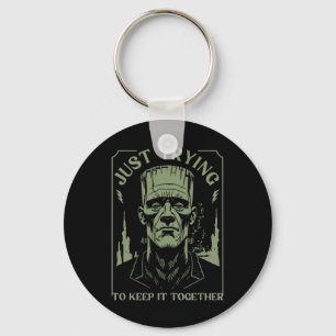 Funny Frankenstein Monster Just Trying To Keep It  Key Ring