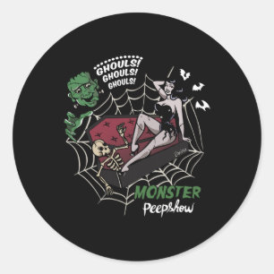 Funny Frankenstein Monster Lovers Monster Bunniesh Classic Round Sticker