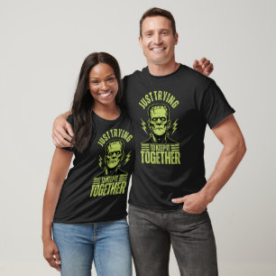 Funny Frankenstein Retro Monster Dark Humor T-Shirt