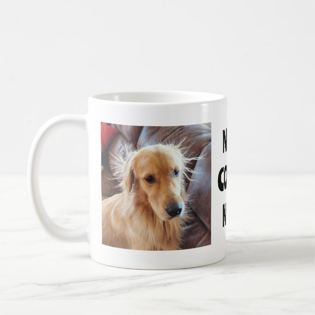 Funny Frazzled Dogs Need. Coffee. Now.  Coffee Mug (Left)