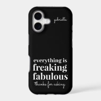 Funny Freaking Fabulous Sarcastic Black