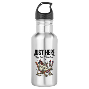 Funny Freedom Rooster Vintage Patriotic Shirt_1 532 Ml Water Bottle