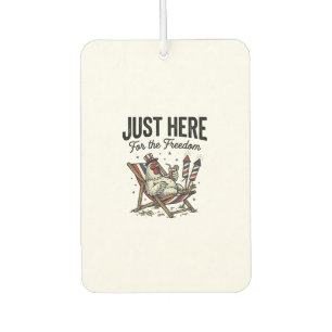 Funny Freedom Rooster Vintage Patriotic Shirt_1 Car Air Freshener