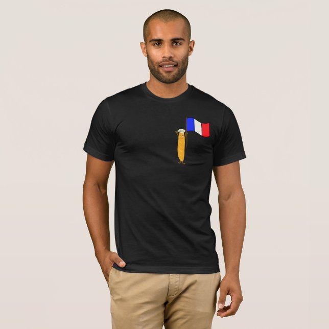 Funny French Baguette T-Shirt (Front Full)