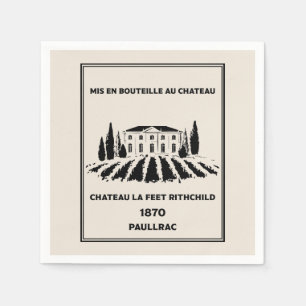 Funny French Birthday  Napkin