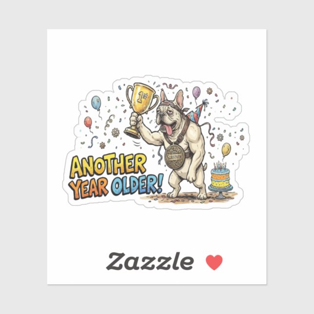 Funny French Bulldog Birthday Survivor (Sheet)