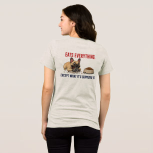 Funny French Bulldog Chaos Dog Mum Tri-Blend   Shirt