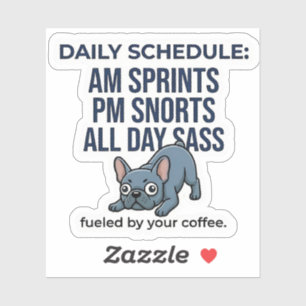 Funny French Bulldog Daily Schedule Dog Mom Gift
