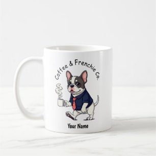 Funny French Bulldog Dog Business Suit Coffee Mug