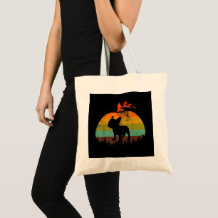 Funny French Bulldog Dog Pumpkin Halloween Costume Tote Bag