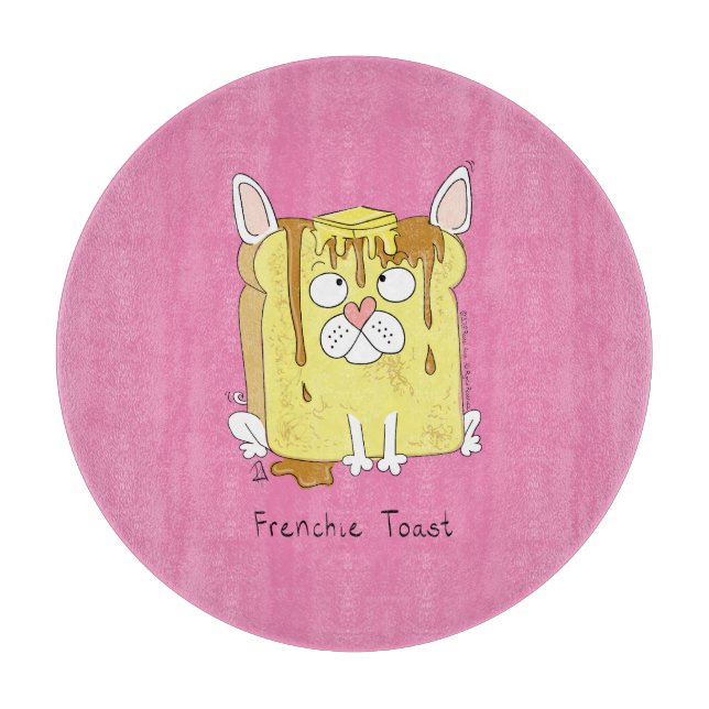 Funny French Bulldog Frenchie Cute Dog Cartoon Cutting Board (Front)