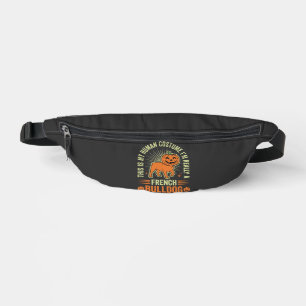 Funny French Bulldog Halloween Human Costume Desig Bum Bags
