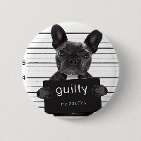 Funny French Bulldog Jail Mugshot Bad Dog Criminal