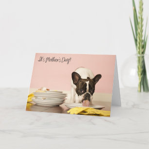 Funny French Bulldog Mother's Day Card