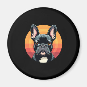 Funny French Bulldog Retro Outfits Clothes Cute Fr Magnet