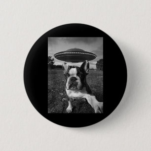 Funny French Bulldog Selfie 6 Cm Round Badge