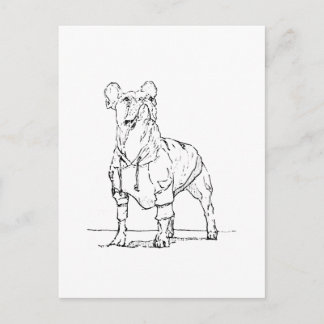 Funny French Bulldog– Thinking Of You Postcard