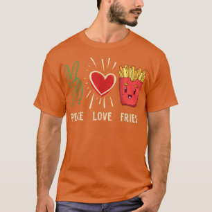 Funny French Fries Fast Food Bff Friends Lovers Gi T-Shirt