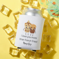Funny French Fries I love You Add Name Customised