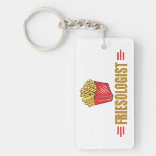 Funny French Fries Key Ring