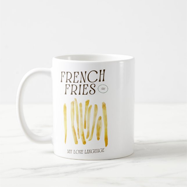 Funny French Fries Love Mug (Left)