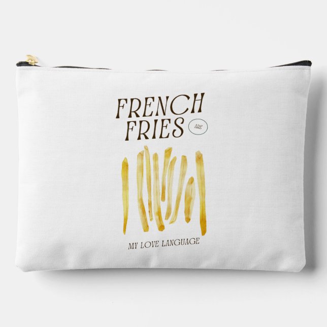 Funny French Fries Love Pouch Bag (Front)