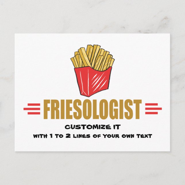 Funny French Fries Postcard (Front)