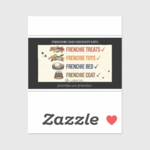 Funny Frenchie Mum Grocery List French Bulldog Hum